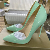 Women Pumps Heels Shoes Nude Pointed Toe Sexy High Heel Shoes Stiletto Ladies 12 cm 10 cm 8 cm plus size QP051