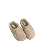Retro Lamb Hair Plus Plush Fur Slippers Women's Bag Head Dragging Fairy Wind Lazy Cotton