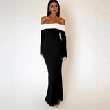 Women's Jumpsuits Slim Long-Sleeved Sexy Velvet Perspective Thin