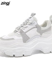 Sneakers Women Vulcanize Shoes Chunky Sneakers Reflective Platform Shoes Woman Basket Femme Dad Shoes Tenis