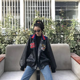 Bomber Embroidered Tiger Varsity JacketOutfit
