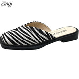 Deformed Heel Autumn Luxury Chain Square Head Shallow Flat Shoes Women's Lazy Loafer Casual Flat Square Heels Lolita