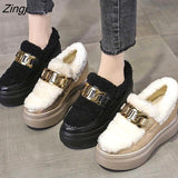 Winter snow boots Superior quality Women Boots Lace Up Fashion Boots Women Ankle Fur Boots warm Women Shoes size