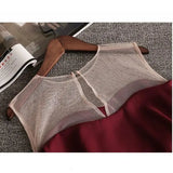 Summer 2 pcs sets Women Chiffon Patchwork Mesh Off Shoulder Shirt+A Line Draped Solid Skirt set Female Ruffles Casual