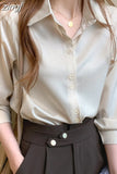 Elegant and Youth Woman Blouses Fashion Woman Blouse 2023 Clothing Female Satin Beautiful Women's Blouses In Promotions
