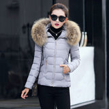 Faux Fur Parkas Women Down Jacket clothes Womens Parkas Thicken Outerwear hooded Winter Coat Female Jacket Cotton