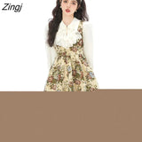 Floral Mini Strap Dress Women Sleeveless Sexy Sweet Princess Dress Casual Elegant Women's Dresses for Party 2022
