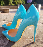 Women Pumps Heels Shoes Nude Pointed Toe Sexy High Heel Shoes Stiletto Ladies 12 cm 10 cm 8 cm plus size QP051
