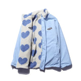 Wool With Padded Jacket And Coat On Both Sides Women's Y2K New Love Lazy Wind Fashion Cotton-Padded Jacket Casual Joker