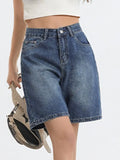 vintage denim bermuda