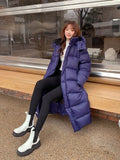 Degree Thick Warm Long Women Winter Coat Hooded Windproof Down Jackets White Duck Down Jacket Filling Fluffy Puffer