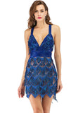 Backless Bandage summer dress women Pink red blue black Sequins dress elegant club bodycon midi party dresses vestidos