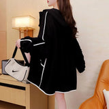 Design White Black Sunscreen Clothing Women's Summer Jacket UV Protection Ice Silk Breathable Thin Hooded Casual