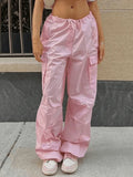 Drawstring Y2K Baggy Cargo Pants- Outfit