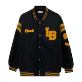 retro alphabet embroidery jackets coats men's 2023 new Y2K street hip-hop baseball suit couple casual trend jacket