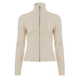 Breeze Breeze Jacket Retro Zippered Casual Jacket Women 2025 New Top
