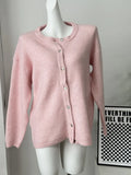 New Soft Stuff Lazy Velvet Buckle Jacket | Knitted Round Collar