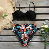 Bikini 2021 Female Swimsuit Women Swimwear Thong Push Up Bikinis Set High Waist Swimming Suits Ruffled Bathing