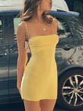 Y2K Bodycon Slip Mini Dress- Outfit