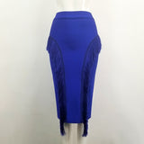 Women High Waist Bodycon Skirts Office Lady Tassel Elegant 2020 New Fashion Pencil Skirt Bandage