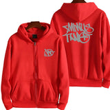 Letter Print Hoodies Men Y2K New Street Hip-Hop Zipper Sweatshirt Couple Loose Hoodie Cardigan Unisex Casual Tops