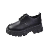 2025 Autumn British Wind Students Retro Thick-Soled Single Shoes Small Pine Shoes