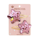 Sequins Cartoon Love Heart Crown Hair Clips for Girls Handmade Boutique Hairpins Baby Clips Kids Hair Accessories