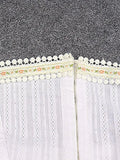 Lace Trim Strapless Corset Top- Outfit