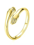 Love Hug Adjustable Cuff Ring- Outfit