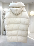 Down Jacket Women Hooded Coat 2023 Winter New Loose Girls' Jacket Thick Windbreak 90 white duck Down