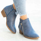 And Winter New Women's Boots Double Zipper Large Size Lady Short