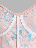 Strap Flower Embroidered High Low Mesh Dress Fairy Chic Gentle Dress Sweet Daisy Printed Long Floral Dress