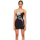 Strap Bandages Dress 2022 New Beading Women Sexy Clothing Club Party Celebrity Mini