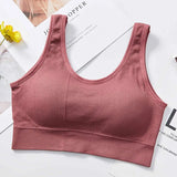 Bras For Women Solid Push Up Bra Cotton Bralette Brassiere Comfortable Wireless Underwear V Back Female Sexy