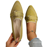 Pointed Large-Size Flying Flat Sole Single Shoes Women's Bow Breathable Sleeve Lazy Working
