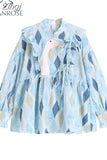 Shirts For Women Plaid Print Puff Sleeve Female Blouse Tops French Style Casual Elegant Sweet Blusas Shirt 2023 Autumn