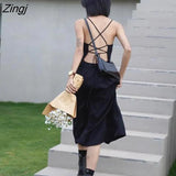 Sets Women Elegant White Irregular Crop Tops Sunproof Summer Korean Style Sexy Spaghetti Strap Holiday A-line Backless