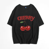 Sale Ins Wind Letter Print T-Shirts For Women's Summer Free-Rider Cotton Short-Sleeved