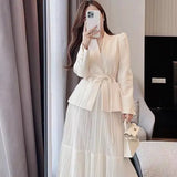 2023 High-end Custom Floral Suits Women Spring And Autumn Matching Set Elegant Blazer Pencil Skirt 2 Pieces Office