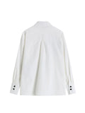 Heart Print Shirts Vintage Polo-Neck Long Sleeve Single Breasted Oversized Streetwear Loose Y2K Gothic Female