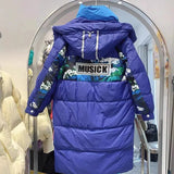 Women's 90% White duck down Coat 2023 Winter Ladies Hooded Down Jackets Thicken Warm Long Overcoat Casual Loose Parkas