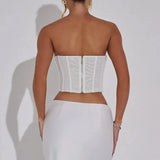 White Sequin Corset- Outfit
