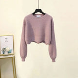 Winter Warm Clothes Three Piece Set Women Outfits Office Ladies Elegant Woolen Coats+knitted Sweater+wool Harem Pants