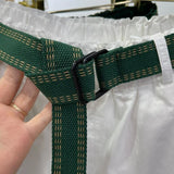 Shorts A-LINE Cotton Loose Elastic Waist Women's Summer Shorts Solid Wide-leg White Five-point Pants High Waisted