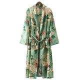 Summer Women Tunic Pareo Beach Dress Green Long Kaftan Printed Swimwear Sexy Beach Cover Up Sarong Robe De Plage
