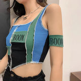 Printed Patchwork Monogram Tank TopOutfit
