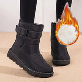 Women's Boots 2022 Platform Winter Boots Size 43 Snow Boots Women High Tube Waterproof Warm Plush Cotton Shoes Botas De
