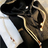 White Summer Outfits Kawaii Clothes Y2K Oversized Zipper Korean Style Long Sleeve Couple Sweatshirts Hoodies Women