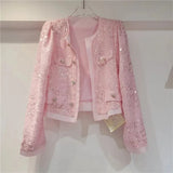 Design All-Match Sequined Sun Protection Coat Women 2023 Spring Summer New Chic Long-Sleeved Jackets High Street
