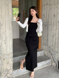 Special Price Does Not Return] Xixi Clear Thin Temperament Hanging Dress Senior Feeling Long Dress Woman